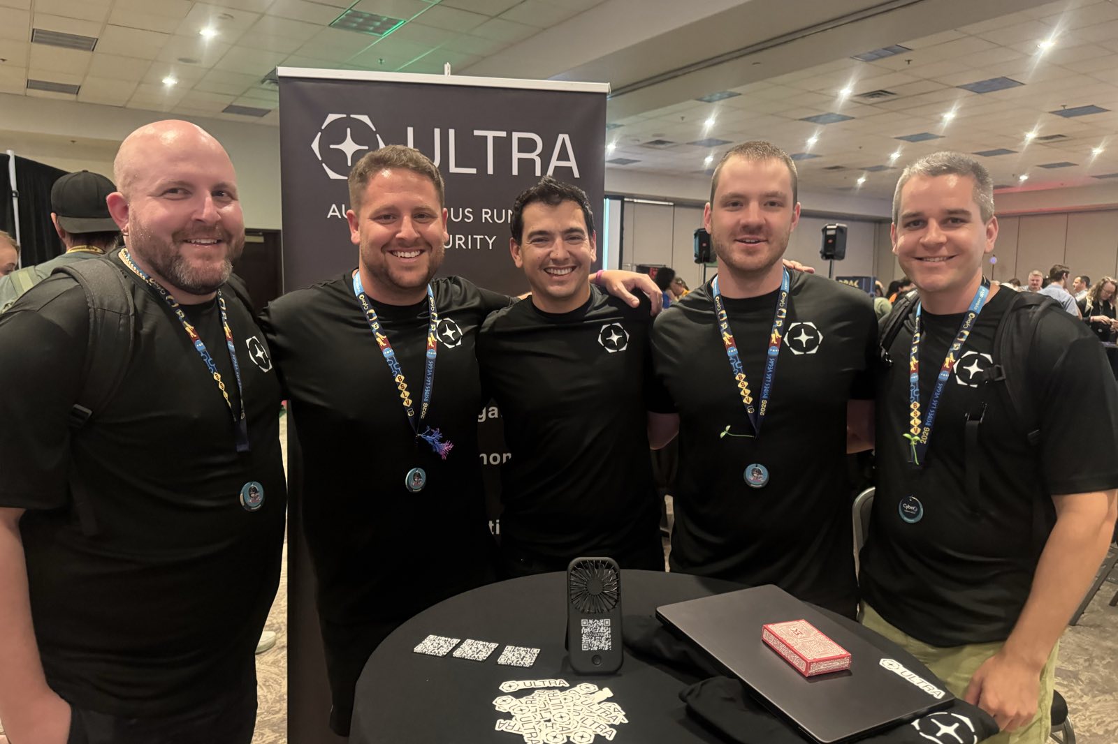 The Ultra team at their conference booth